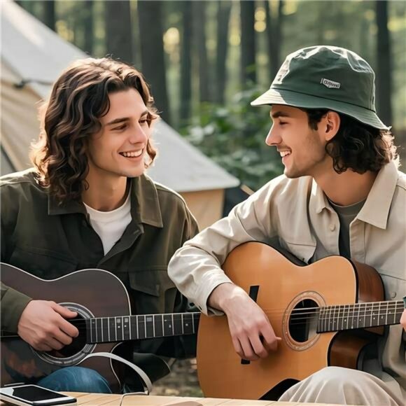 Adjustable guitar strap with pick holders fits electric acoustic bass guitar - Picture 4 of 7